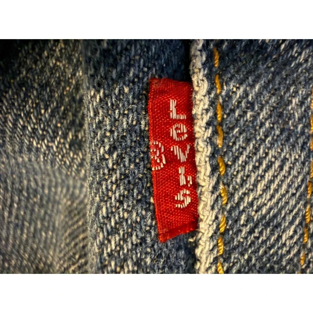 Levi's 517 Bootcut Jeans Mens W34 L36 Blue Red Tab Y2K Vintage Denim